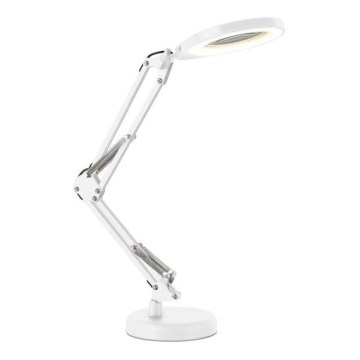Dæmpbar LED-bordlampe med forstørrelsesglas 2-i-1 AURIQ LOUPE LED/10W/5V 3000/4000/6500K hvid