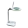 Dæmpbar LED-bordlampe med forstørrelsesglas LED/7W/230V 6500K hvid
