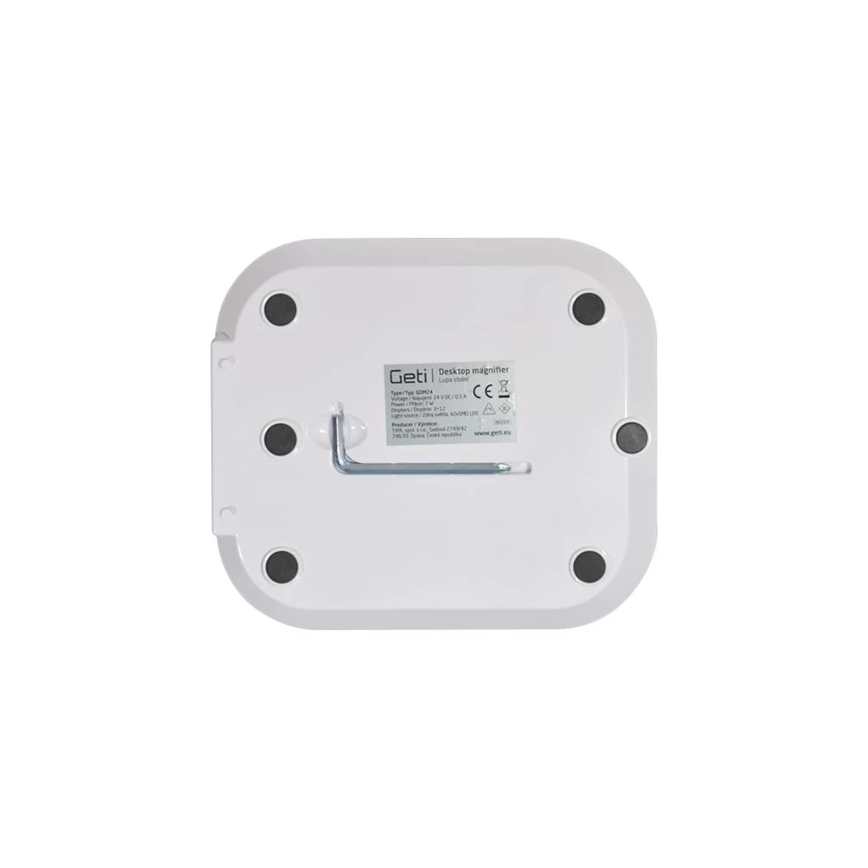 Dæmpbar LED-bordlampe med forstørrelsesglas LED/7W/230V 6500K hvid