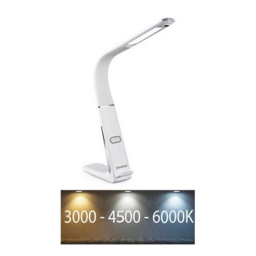 Dæmpbar LED-bordlampe med trådløs opladning og bevægelsessensor LORD EVO LED/8W/230V 3000K/4500K/6000K hvid