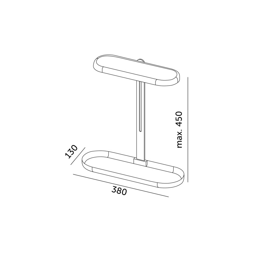 LED-dæmpbar bordlampe til dyrkning af planter VERDI LED/12W/230V 4500K CRI 95 hvid
