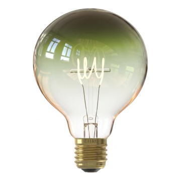 Dæmpbar LED-filamentpære G125 E27/4W/230V 1800K grøn
