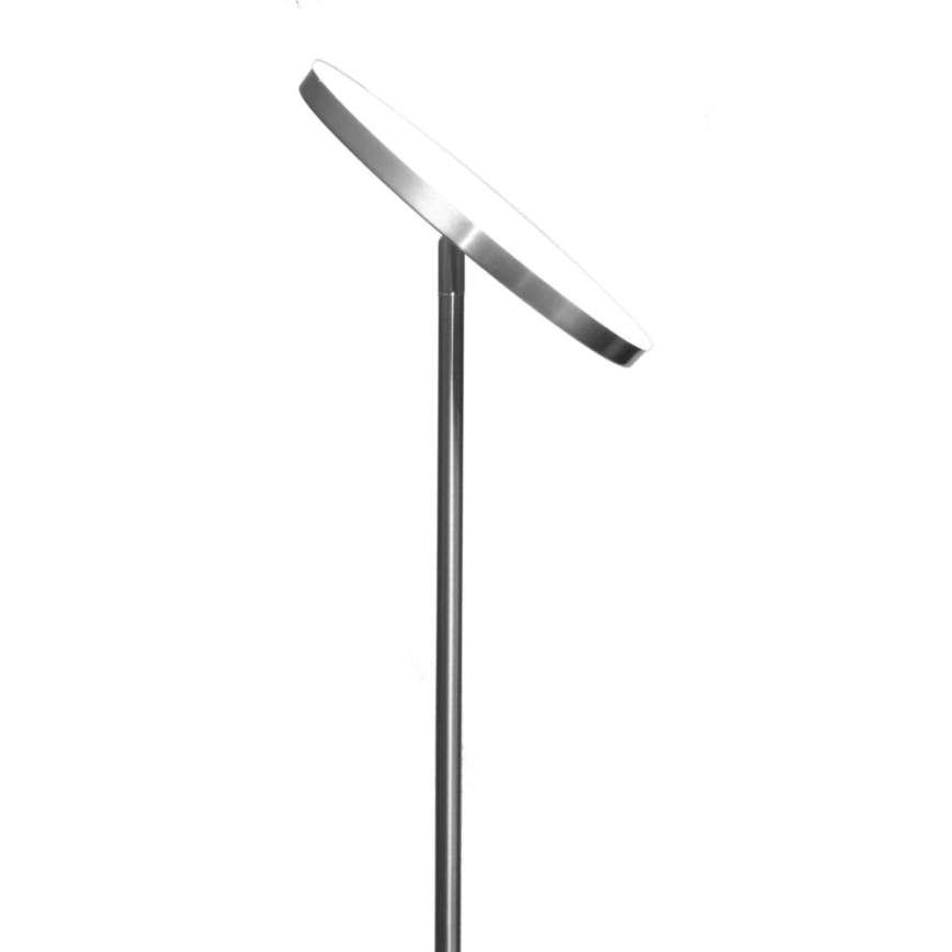 Dæmpbar standerlampe NORA LED/25W/230V 2200/3000/4000K + LED/5W 3000K, mat krom, med fjernbetjening
