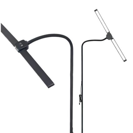 Dæmpbar LED-gulvlampe TEILO LED/14W/230V 3000/4000/6000K sort