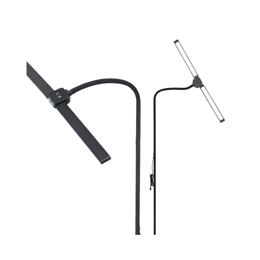 Dæmpbar LED-gulvlampe TEILO LED/14W/230V 3000/4000/6000K sort