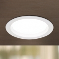 Dæmpbar LED-indbygningsarmatur til badeværelse OFFICE LED/15W/230V 3000/4000/6000K Ø 14 cm UGR<19 IP44 hvid