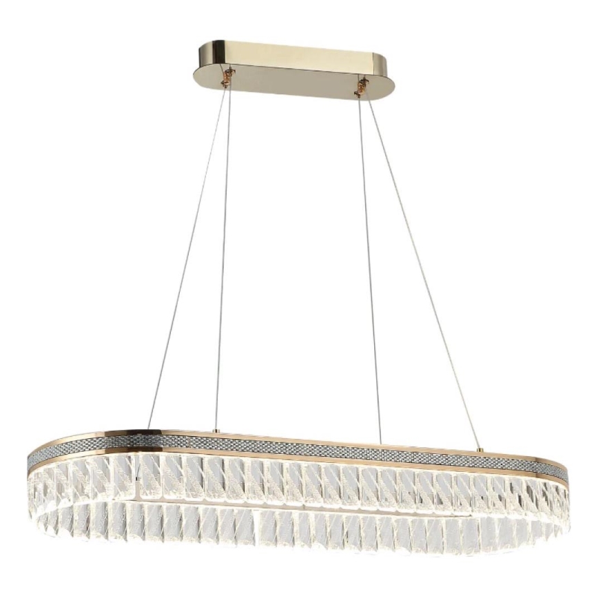 Dæmpbar LED-krystal lysekrone på wire THALIA LED/50W/230V 3000-6000K + fjernbetjening
