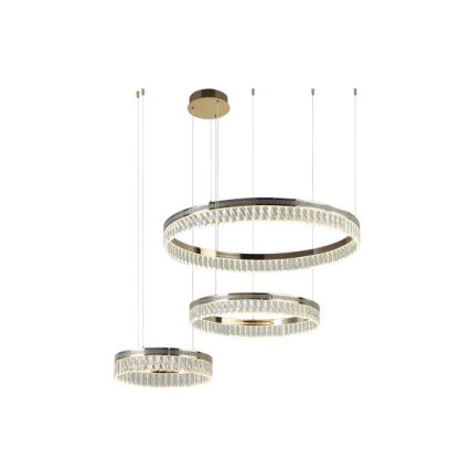 LED dæmpbar krystallysekrone med wireophæng THALIA LED/120W/230V 3000-6000K + fjernbetjening