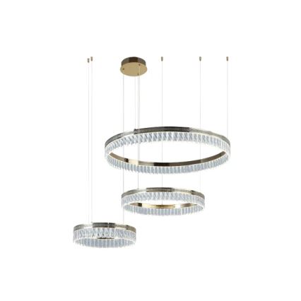 LED dæmpbar krystallysekrone med wireophæng THALIA LED/120W/230V 3000-6000K + fjernbetjening