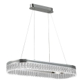 Dæmpbar LED-krystallysekrone med wireophæng THALIA LED/50W/230V 3000-6000K + fjernbetjening