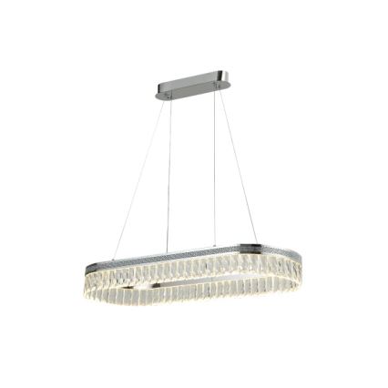 Dæmpbar LED-krystallysekrone med wireophæng THALIA LED/50W/230V 3000-6000K + fjernbetjening