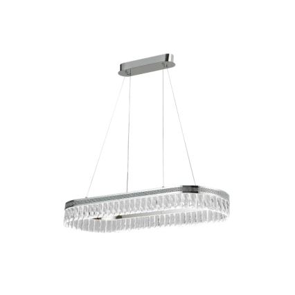 Dæmpbar LED-krystallysekrone med wireophæng THALIA LED/50W/230V 3000-6000K + fjernbetjening