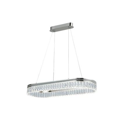 Dæmpbar LED-krystallysekrone med wireophæng THALIA LED/50W/230V 3000-6000K + fjernbetjening