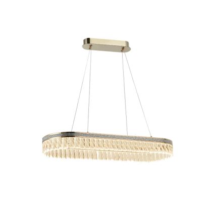 Dæmpbar LED-krystal lysekrone på wire THALIA LED/50W/230V 3000-6000K + fjernbetjening