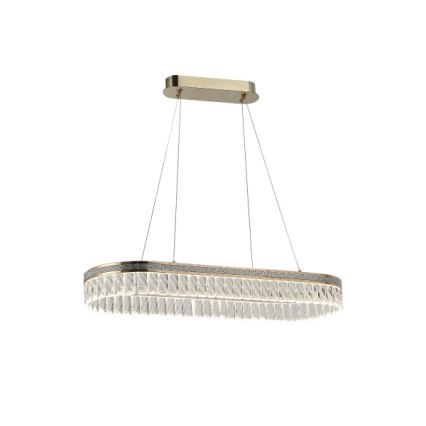 Dæmpbar LED-krystal lysekrone på wire THALIA LED/50W/230V 3000-6000K + fjernbetjening