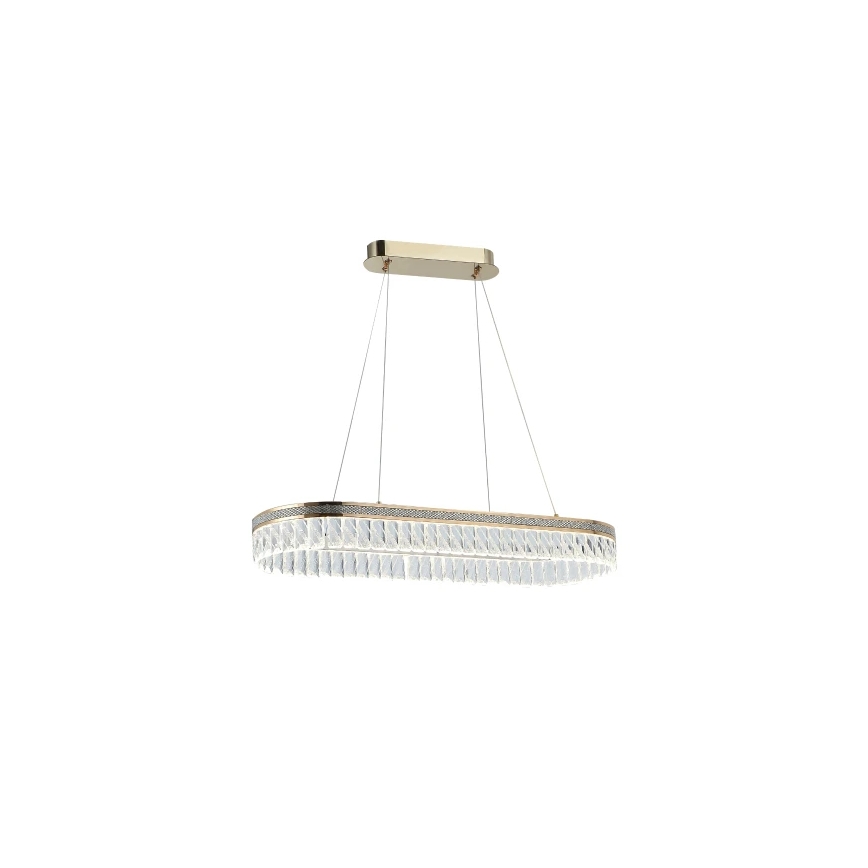 Dæmpbar LED-krystal lysekrone på wire THALIA LED/50W/230V 3000-6000K + fjernbetjening