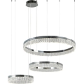 Dæmpbar LED-krystalpendel på wire THALIA LED/120W/230V 3000-6000K + fjernbetjening