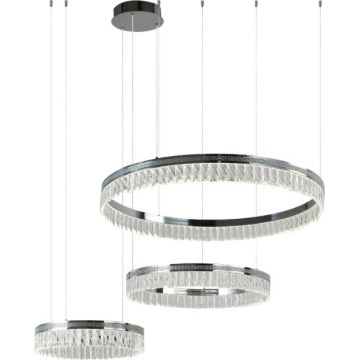 Dæmpbar LED-krystalpendel på wire THALIA LED/120W/230V 3000-6000K + fjernbetjening