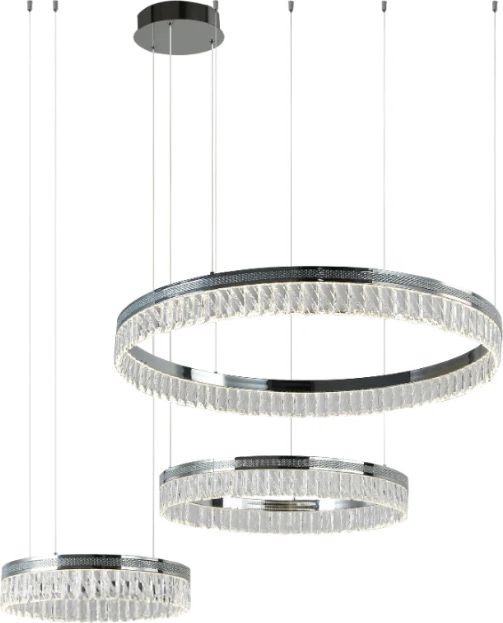 Dæmpbar LED-krystalpendel på wire THALIA LED/120W/230V 3000-6000K + fjernbetjening