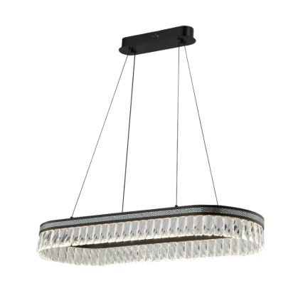 LED dæmpbar krystal lysekrone på wire THALIA LED/50W/230V 3000-6000K + fjernbetjening