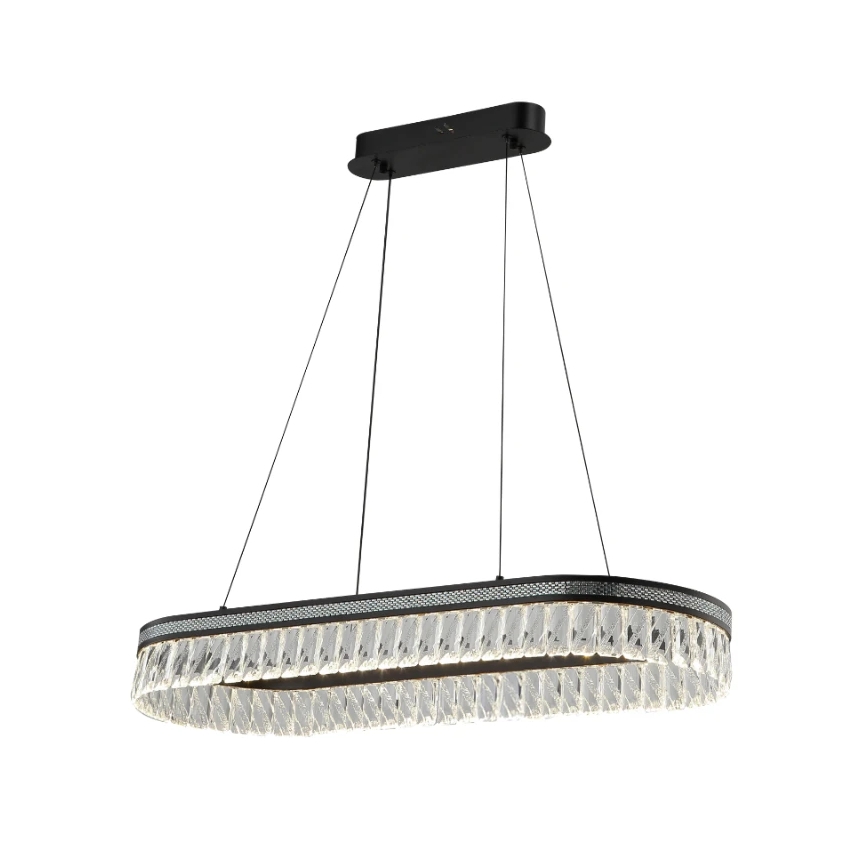 LED dæmpbar krystal lysekrone på wire THALIA LED/50W/230V 3000-6000K + fjernbetjening