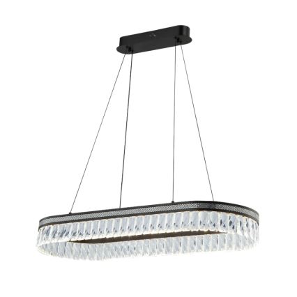 LED dæmpbar krystal lysekrone på wire THALIA LED/50W/230V 3000-6000K + fjernbetjening