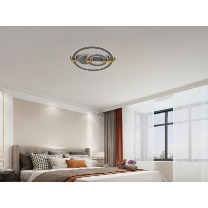 Dæmpbar LED-loftlampe, 120 W / 230 V, 3000–6500 K – inkl. fjernbetjening