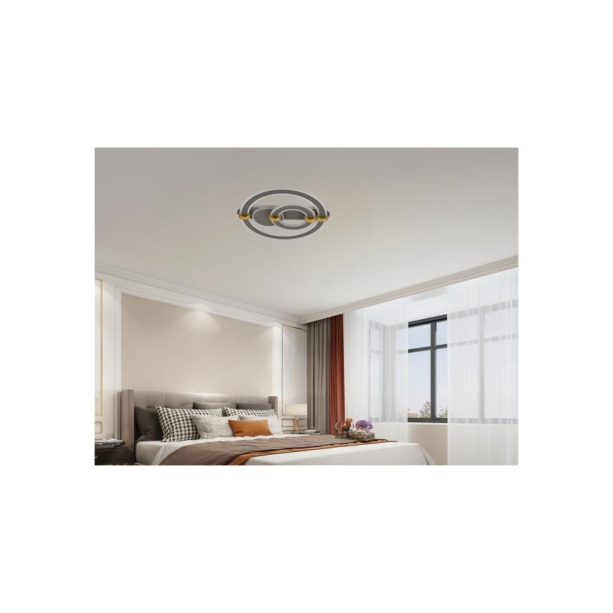 Dæmpbar LED-loftlampe, 120 W / 230 V, 3000–6500 K – inkl. fjernbetjening