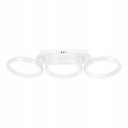 LED-dæmpbar loftlampe, 30W/230V, 3000–6500 K, hvid, Tuya Wi‑Fi + fjernbetjening