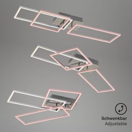 Dæmpbar LED-loftlampe 42W/230V 3000K mat krom