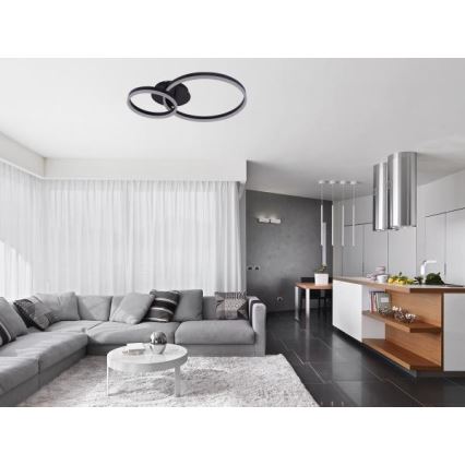 Dæmpbar LED-loftlampe 55W/230V 3000–6500K + fjernbetjening