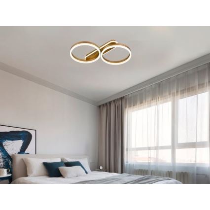 Dæmpbar LED-loftlampe 60W/230V 3000-6500K + fjernbetjening