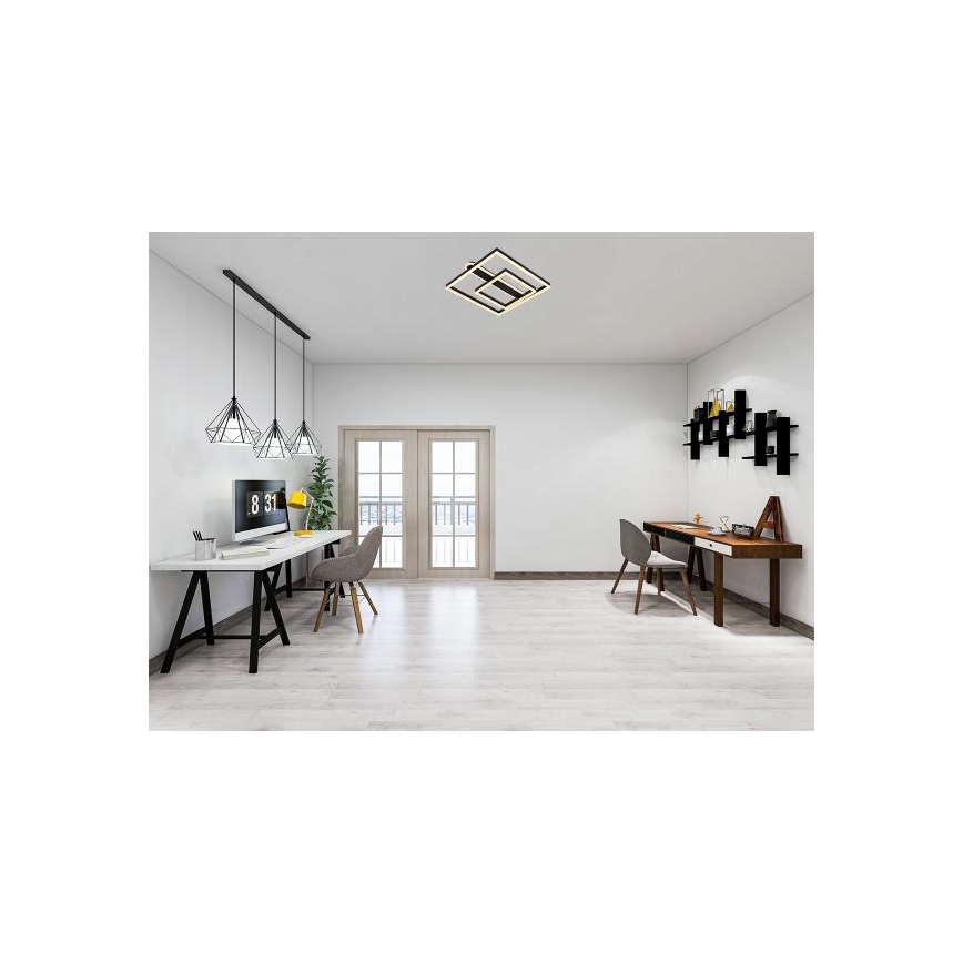 Dæmpbar LED-loftlampe, 95 W, 230 V, 3000-6500 K + fjernbetjening