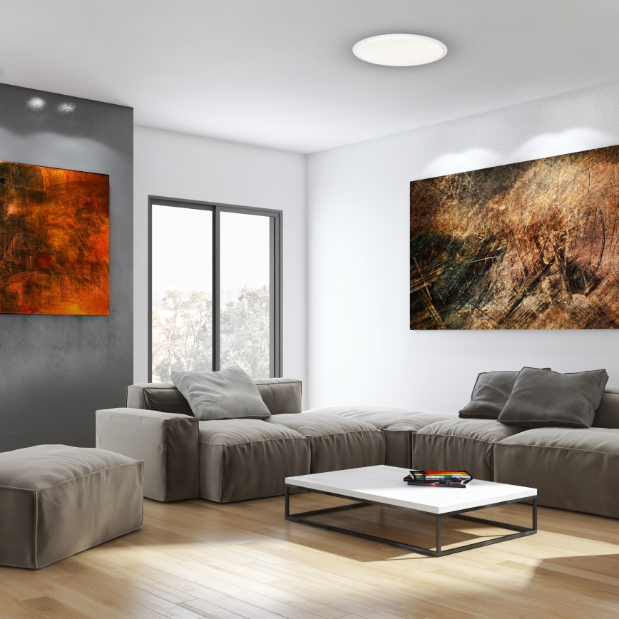 Dæmpbar LED-loftlampe CRUZ LED/40W/230V 2000lm + fjernbetjening