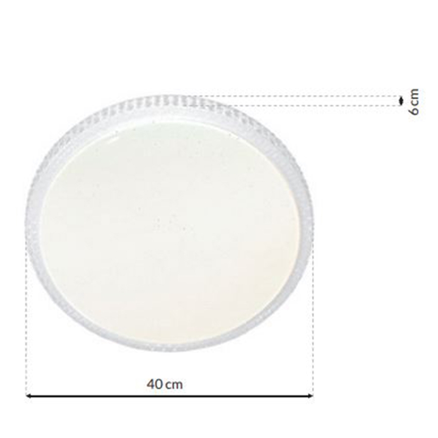Dæmpbar LED-loftlampe CRUZ LED/40W/230V 2000lm + fjernbetjening