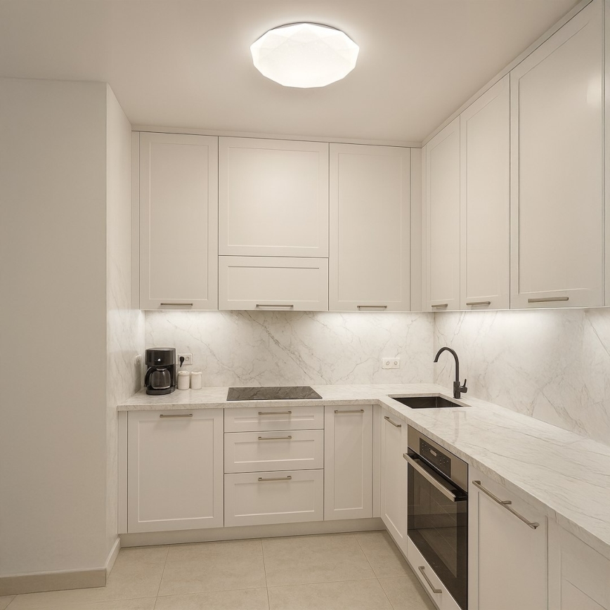 LED dæmpbar loftlampe HEX LED/72W/230V 3000-6000K pr. 50 cm hvid + fjernbetjening