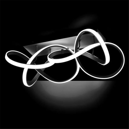 Dæmpbar LED loftlampe INDIGO LED/64W/230V sort