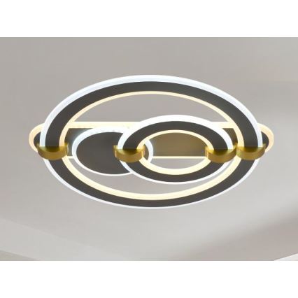 Dæmpbar LED-loftlampe LED/120W/230V 3000-6500K + fjernbetjening