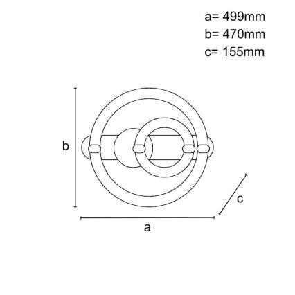 Dæmpbar LED-loftlampe LED/120W/230V 3000-6500K + fjernbetjening