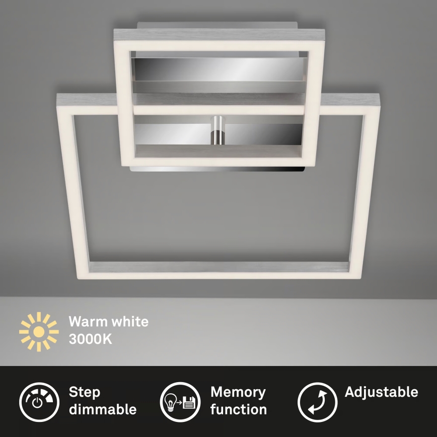 Dæmpbar LED-loftlampe LED/12W/230V 3000K mat krom