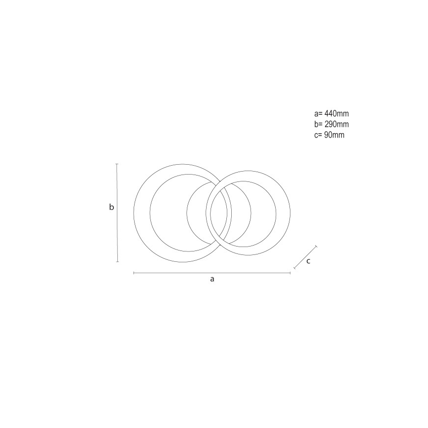 Dæmpbar LED-loftlampe LED/35W/230V 3000-6500K + fjernbetjening