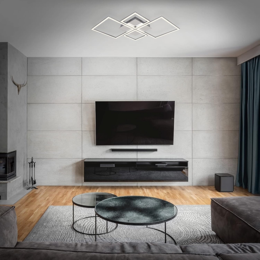 Dæmpbar LED-loftlampe LED/42W/230V 3000K mat krom