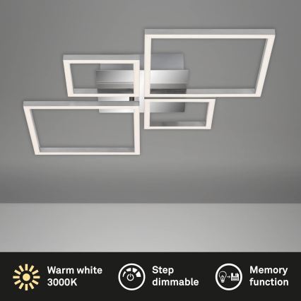 Dæmpbar LED-loftlampe LED/42W/230V 3000K mat krom