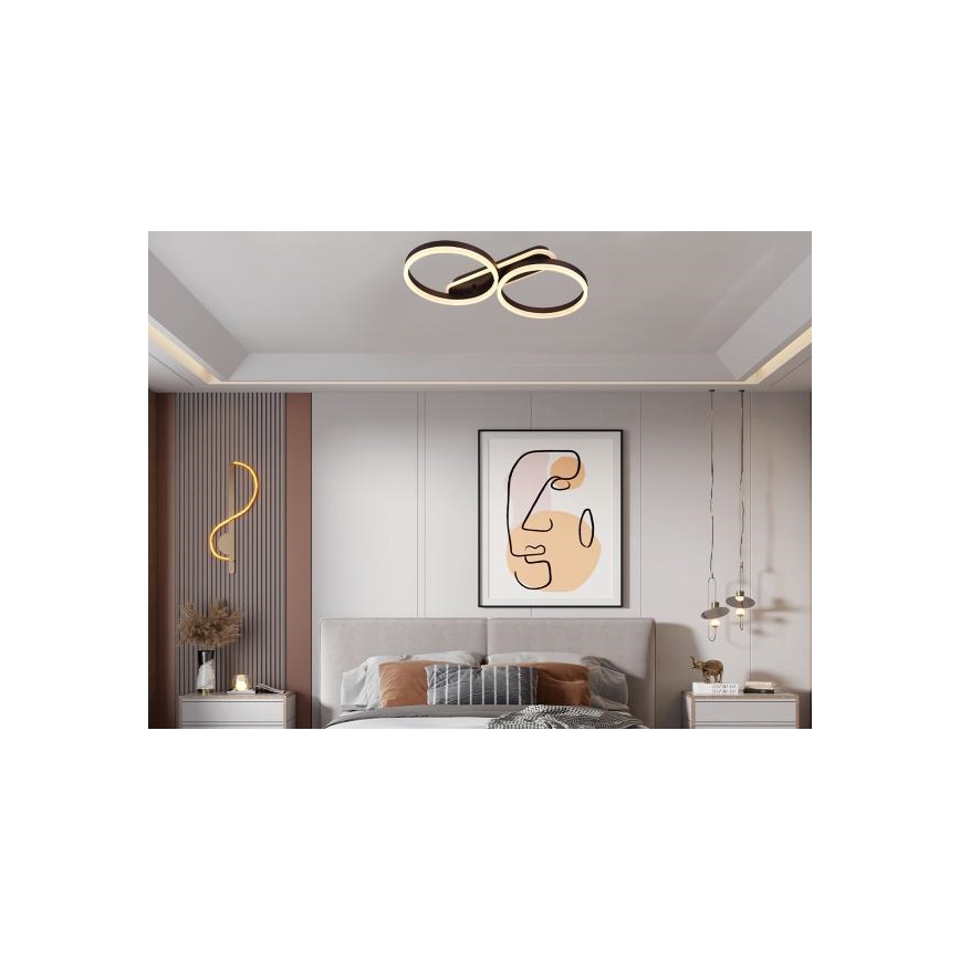 Dæmpbar LED-loftlampe LED/60W/230V 3000-6500K + fjernbetjening