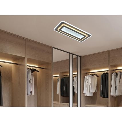 Dæmpbar loftlampe LED/85W/230V 3000-6500K grå + fjernbetjening