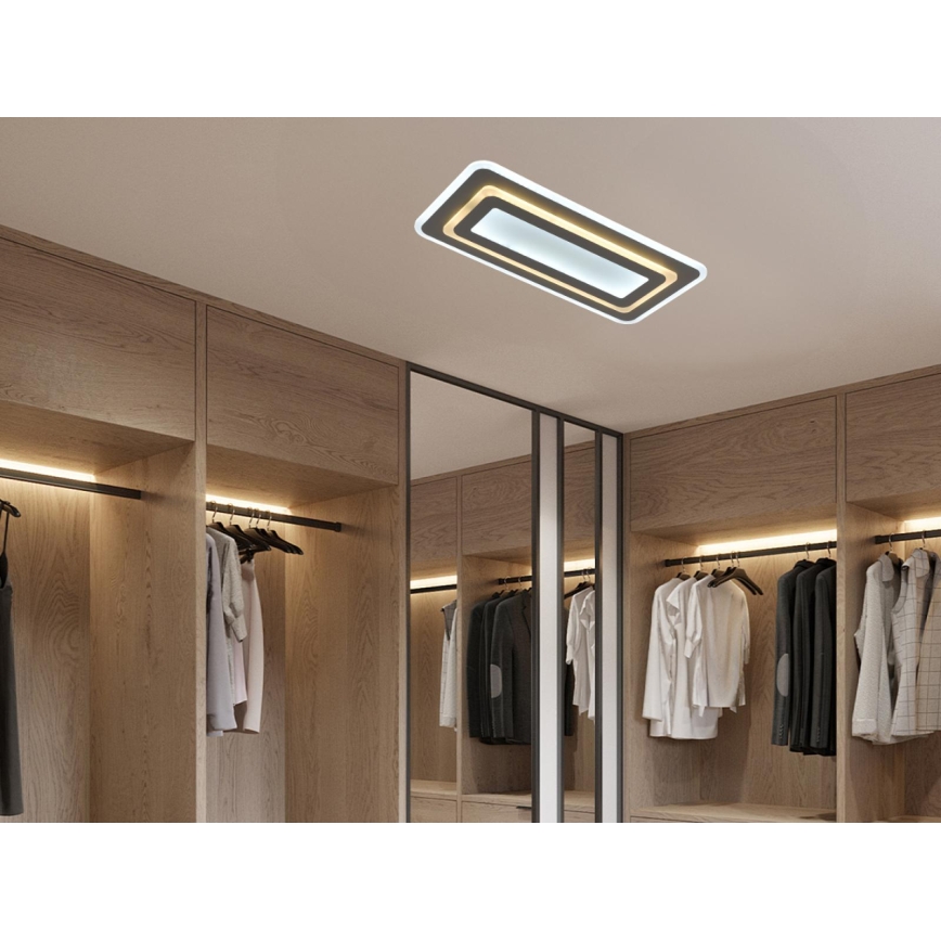 Dæmpbar loftlampe LED/85W/230V 3000-6500K grå + fjernbetjening