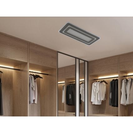Dæmpbar loftlampe LED/85W/230V 3000-6500K grå + fjernbetjening