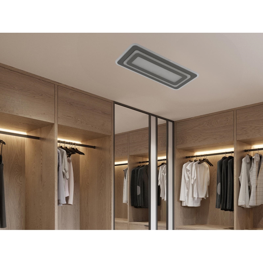 Dæmpbar loftlampe LED/85W/230V 3000-6500K grå + fjernbetjening