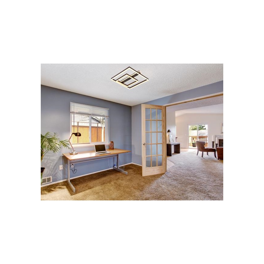 Dæmpbar LED loftlampe LED/95W/230V 3000-6500K + fjernbetjening