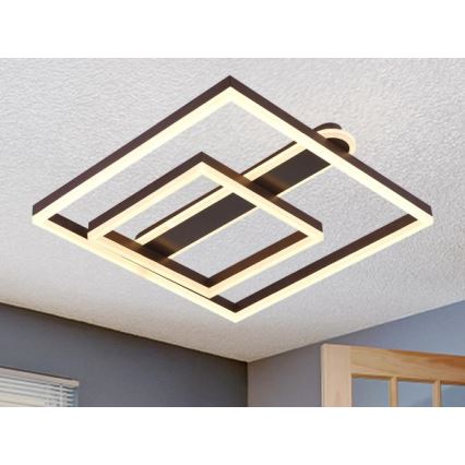 Dæmpbar LED loftlampe LED/95W/230V 3000-6500K + fjernbetjening